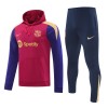 Barcelona Hoodie Training Huppari 2024-25 Punainen - Miesten